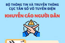 Người dân tuyệt đối không quảng cáo, kinh doanh, sử dụng thiết bị vô tuyến điện bất hợp pháp