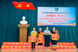 Xã Yang Bắc đạt giải nhất Hội thi tìm hiểu pháp luật về công tác dân tộc