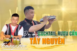 Độc đáo cocktail rượu cần Tây Nguyên