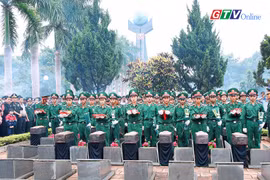 Thiêng liêng lễ truy điệu và an táng 22 hài cốt liệt sĩ