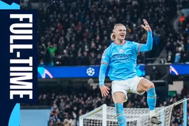 Erling Haaland ghi 5 bàn, Man City thắng RB Leipzig 7-0
