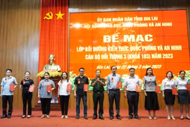Gia Lai: 79 học viên hoàn thành khóa bồi dưỡng kiến thức quốc phòng-an ninh