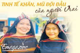 Tinh tế khăn, mũ đội đầu của người Jrai