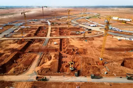 Nhà thầu bứt tốc thi công nhà ga, đường cất hạ cánh Sân bay Long Thành