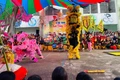 Màn múa lân đặc sắc tại chương trình "Vui hội Trung thu" dành cho các em nhỏ. Ảnh: Vũ Chi