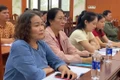 Các học viên tham gia lớp tập huấn. Ảnh: Thanh Tâm