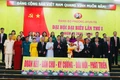 Ban Chấp hành Đảng bộ phường Ayun Pa nhiệm kỳ 2025-2030 ra mắt Đại hội. Ảnh: Vũ Chi
