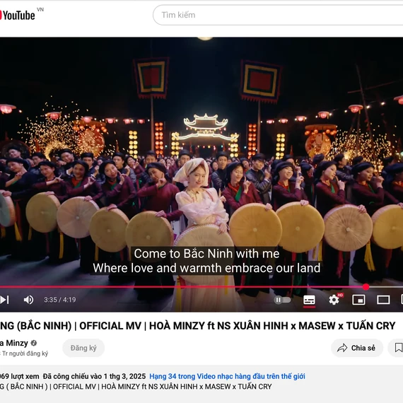 MV “Bắc Bling” cán mốc 200 triệu lượt xem sau 81 ngày, nhanh nhất trong lịch sử Vpop