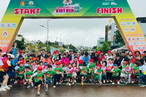 535 runner nhí tham gia giải “Kids Run Gia Lai năm 2025”