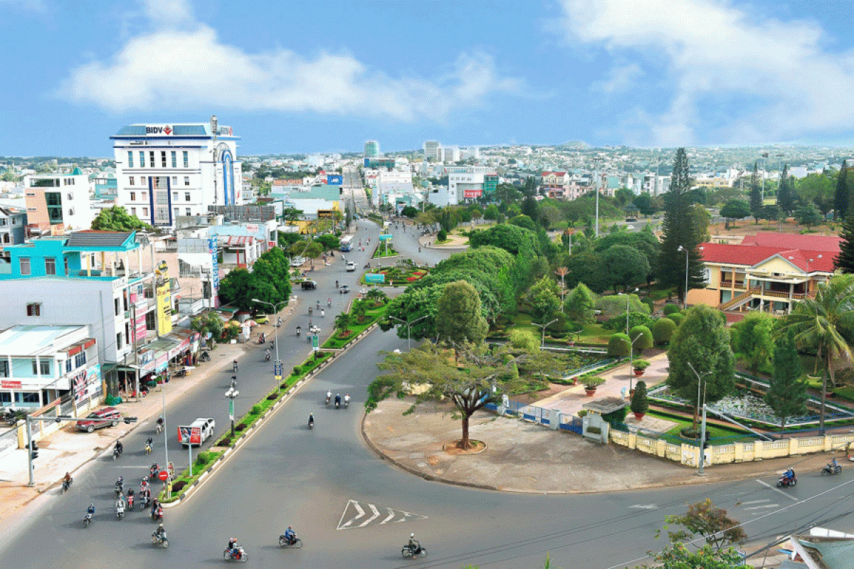 Một góc TP. Pleiku. Ảnh: Đ.T Một góc TP. Pleiku. Ảnh: Đ.T