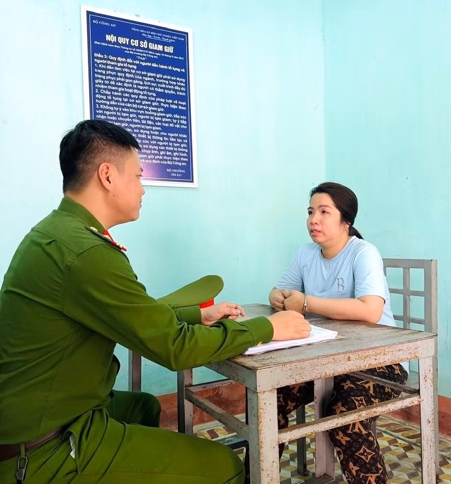 Đối tượng Trần Tiễn Như Nghi. Ảnh: CÔNG AN TỈNH THANH HÓA