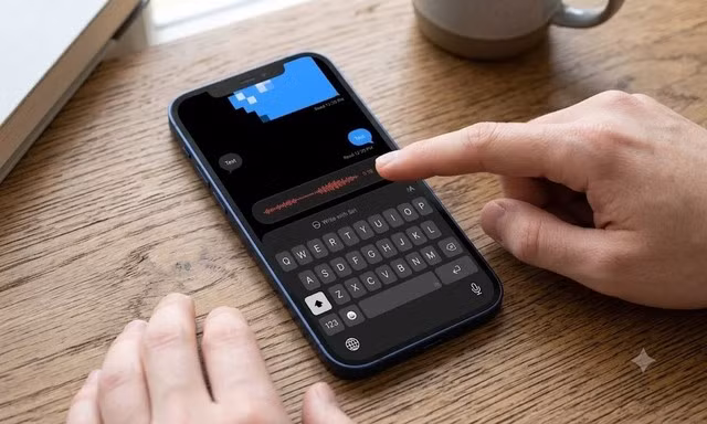 iOS 27 cuối cùng cũng giúp người dùng không còn khó chịu khi chạm nhầm lựa chọn gửi tin nhắn thoại. ẢNH: TẠO BỞI GEMINI