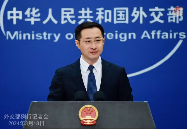 Phát ngôn viên của Bộ Ngoại giao Trung Quốc Lin Jian. Ảnh: fmprc.gov.cn