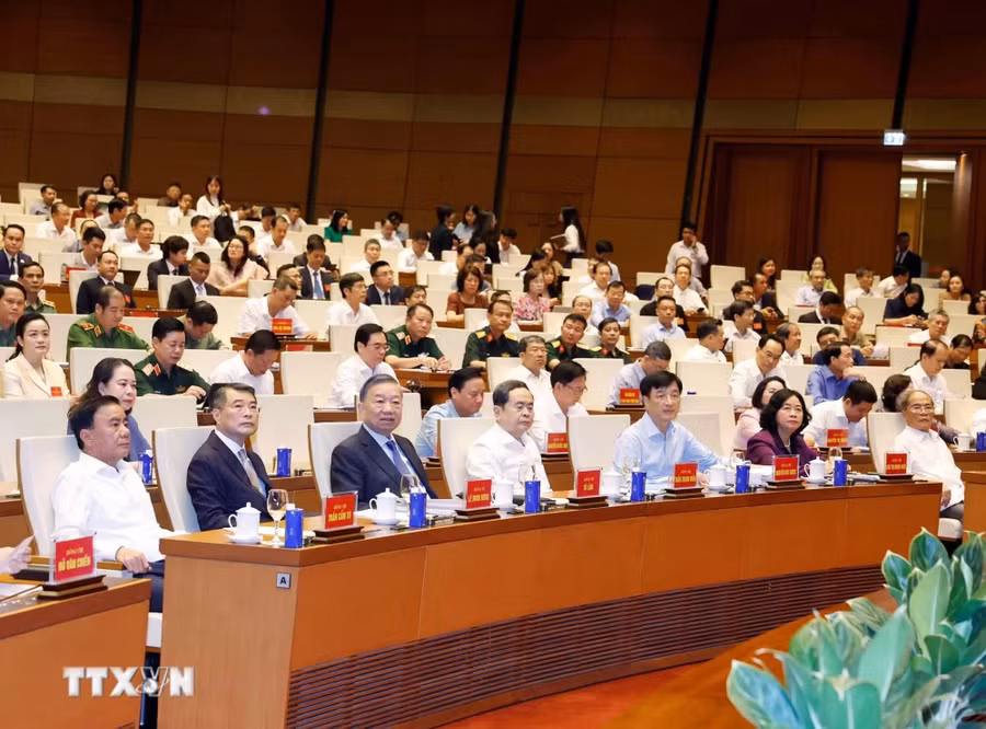 Tổng Bí thư, Chủ tịch nước Tô Lâm và các đại biểu tham dự. Ảnh: Thống Nhất/TTXVN