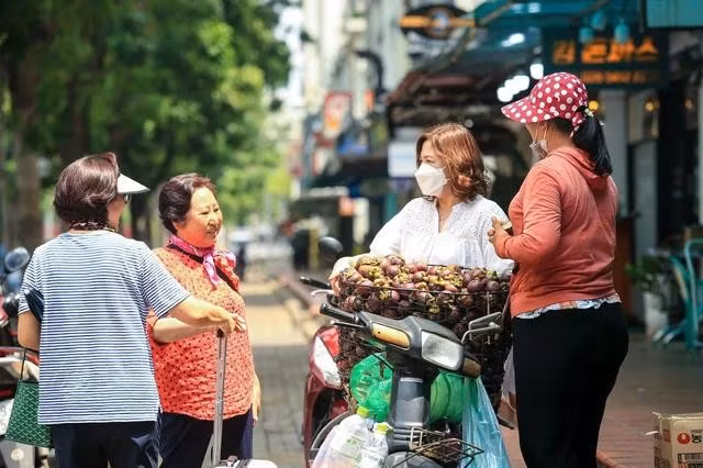 Nơi đây có nhiều người dân Hàn Quốc sinh sống, làm ăn
