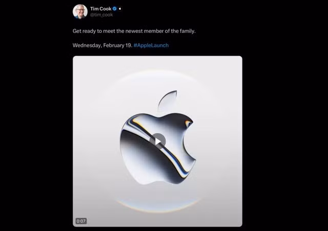 Hình ảnh đoạn video được CEO Tim Cook chia sẻ trên X