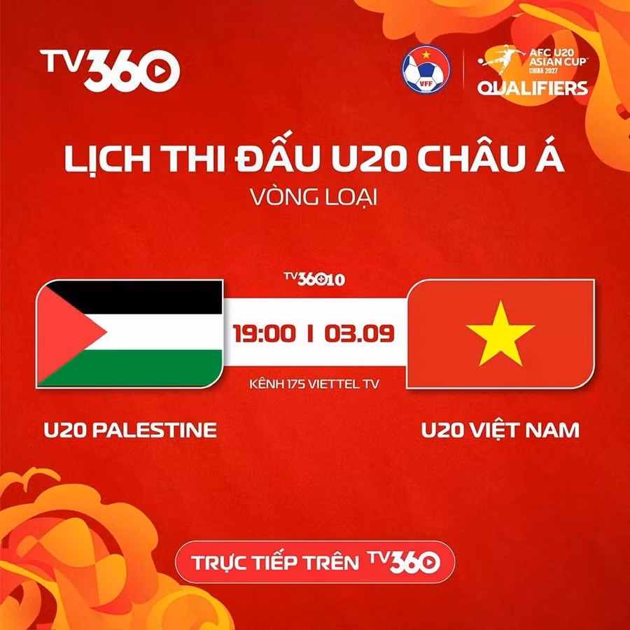Trận đấu phát trên TV360