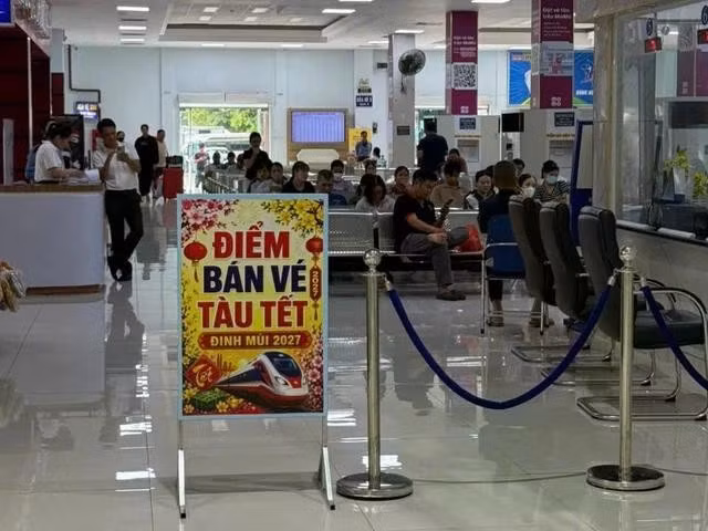 Điểm bán vé tàu tết tại ga Sài Gòn