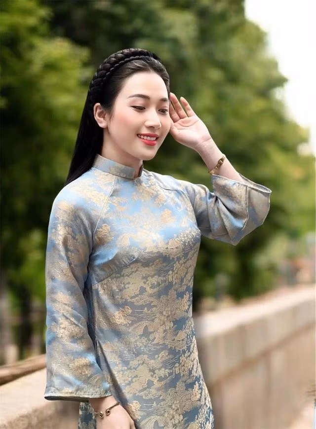Nguyễn Thị Thủy bất ngờ khi hình ảnh của mình "viral" (lan truyền nhanh) trên mạng xã hội