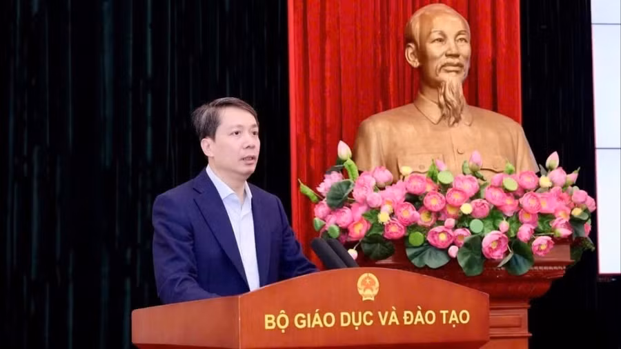 Tân Thứ trưởng Bộ GD-ĐT Phạm Quang Hưng. Ảnh: BỘ GD-ĐT