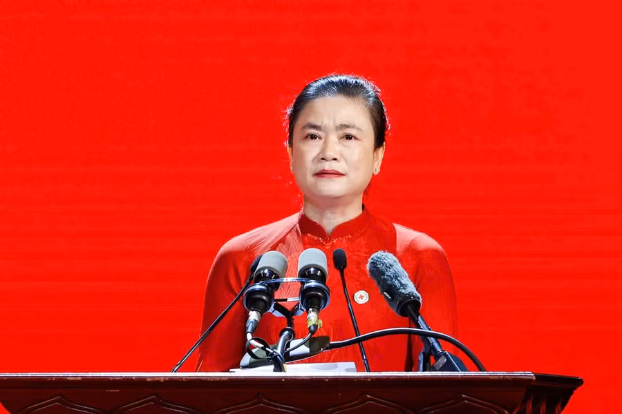 Chủ tịch Hội Chữ thập đỏ Việt Nam Đỗ Thị Thu Thảo.