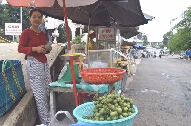Vào mùa dâu, nhiều hộ dân trên núi Cấm thường mang dâu hái trong vườn ra quanh hồ Thủy Liêm trên núi Cấm bán cho du khách
