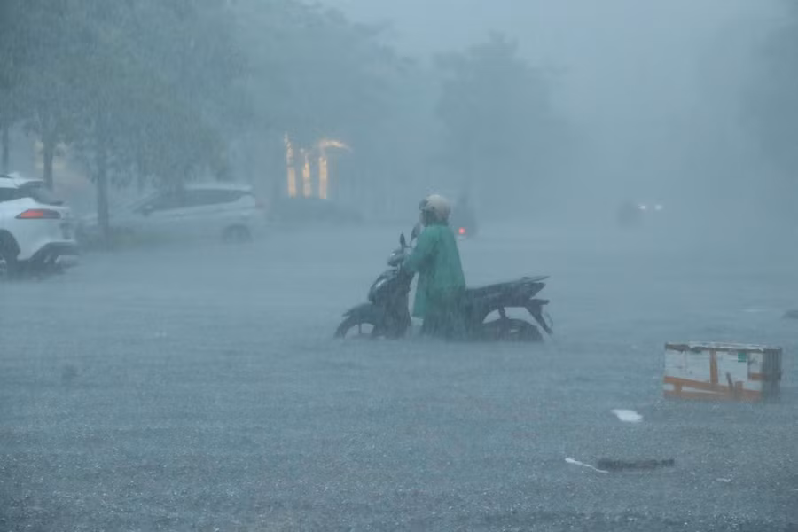 Vùng mưa lớn hôm nay có khả năng mở rộng ra khu vực Thanh Hoá, Nghệ An.