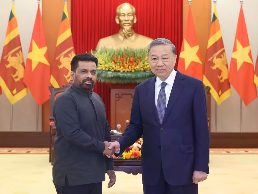 Tổng Bí thư, Chủ tịch nước Tô Lâm và Tổng thống Sri Lanka Anura Kumara Dissanayake