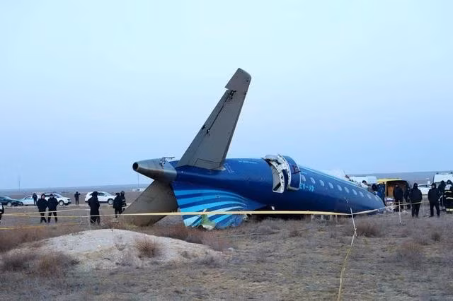 Hiện trường vụ tai nạn máy bay tại Kazakhstan ngày 25.12.2024