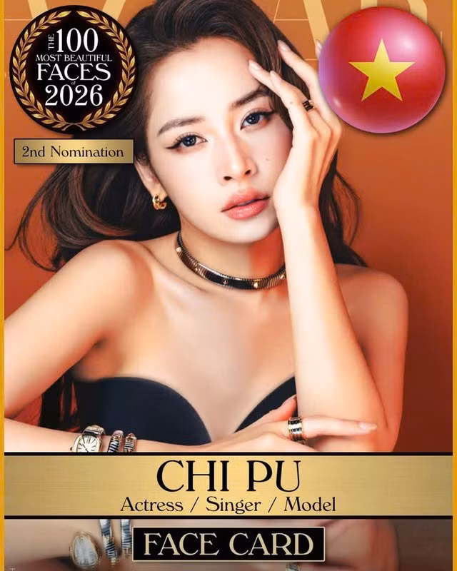 Chi Pu là nghệ sĩ Việt tiếp theo được TC Candler đề cử vào danh sách 100 gương mặt đẹp nhất thế giới 2026. Ảnh: Chụp màn hình TC CANDLER