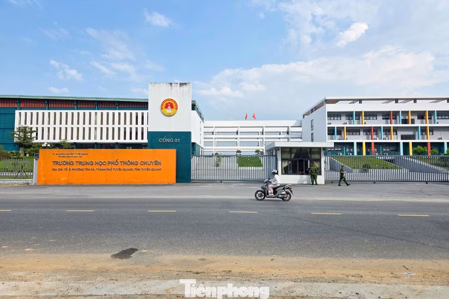 Điểm thi Trường THPT Chuyên Tuyên Quang, nơi tổ chức thi tốt nghiệp THPT lần 2. Ảnh: Đức Anh