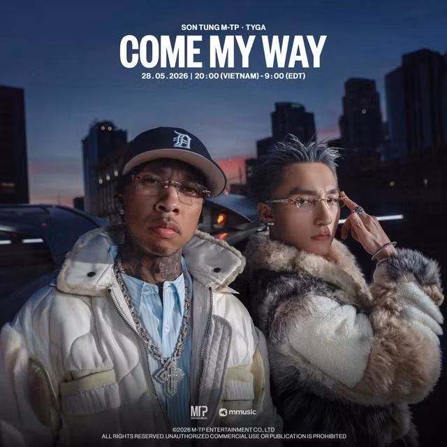Sơn Tùng M-TP công bố hợp tác cùng rapper Mỹ Tyga trong ca khúc mới Come my way