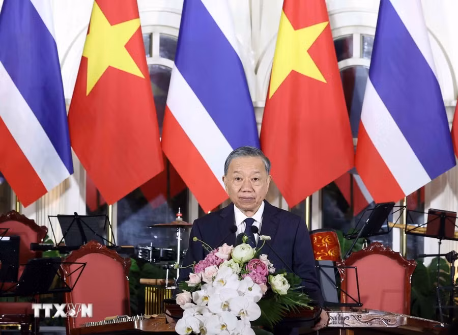 Tổng Bí thư, Chủ tịch nước Tô Lâm phát biểu. Ảnh: Thống Nhất/TTXVN