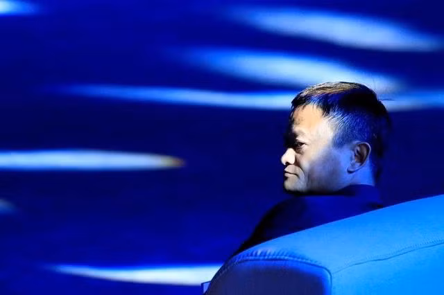 Tỉ phú Jack Ma tại một hội nghị ở Thượng Hải năm 2018