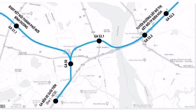 Phương án nối dài tuyến metro số 1 TP.HCM tới Bình Dương và Đồng Nai