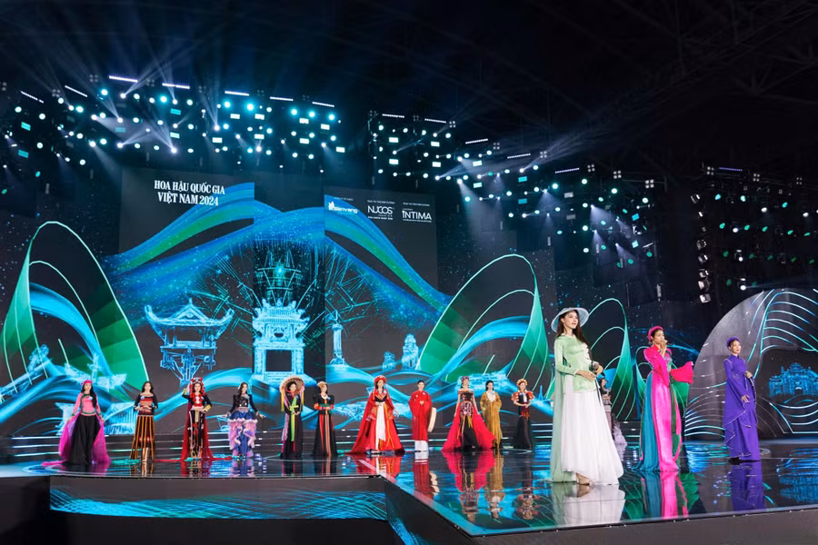 Tiết mục đồng diễn tại Hoa hậu Quốc gia Việt Nam 2024