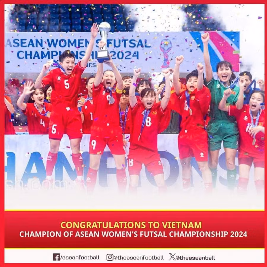 Thành tích đáng khen ngợi của đội tuyển futsal VN