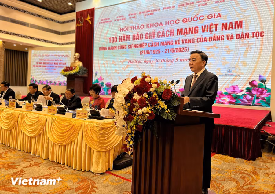 Đồng chí Trần Cẩm Tú, Ủy viên Bộ Chính trị, Thường trực Ban Bí thư Trung ương Đảng. (Ảnh: Mai Mai/Vietnam+)