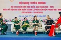 Các nữ CCB chia sẻ hành trình chiến đấu bảo vệ Tổ quốc tại tại hội nghị tuyên dương nữ CCB tiêu biểu giai đoạn 2020-2025 do Hội CCB tỉnh tổ chức.