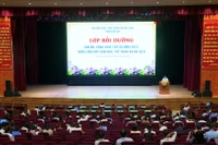 Toàn cảnh lớp bồi dưỡng cán bộ, công chức cấp xã trên lĩnh vực VH-TT&DL