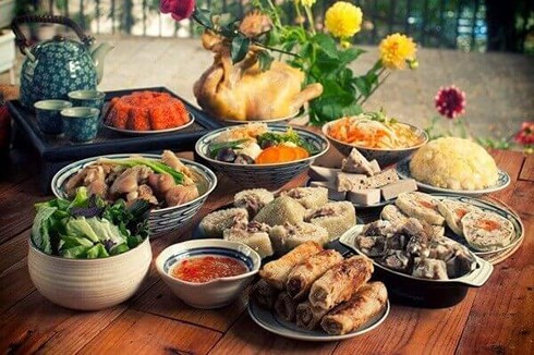 Mâm cỗ cũng tất niên theo truyền thống từng vùng Mâm cỗ cũng tất niên theo truyền thống từng vùng