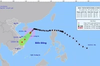 Bão số 7 giảm cường độ, di chuyển theo hướng Tây Nam, giật cấp 11