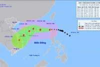 Bão Yinxing đang hướng vào Biển Đông với sức gió giật cấp 17