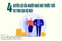 4 quyền lợi của người nghỉ hưu trước tuổi do tinh gọn bộ máy