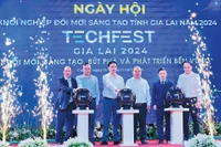 Giám đốc Sở Khoa học và Công nghệSở KH-CN tổ chức thành công Ngày hội khởi nghiệp ĐMST tỉnh Gia Lai năm 2024. Ảnh: T.D