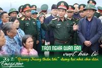 Trọn nghĩa quân dân vượt bão lũ