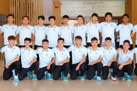 Đội bóng Trường Đại học Quy Nhơn ở bảng C vòng chung kết giải sinh viên toàn quốc 2026.