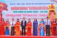 Phường Quy Nhơn Nam khánh thành công trình “Đường cờ Tổ quốc”.