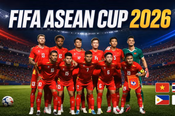 FIFA ASEAN Cup 2026: Việt Nam cùng bảng Thái Lan