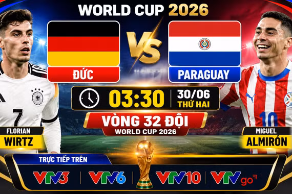 Đức vs Paraguay 3h30 ngày 30/6: Nhận định dự đoán tỷ số trận đấu